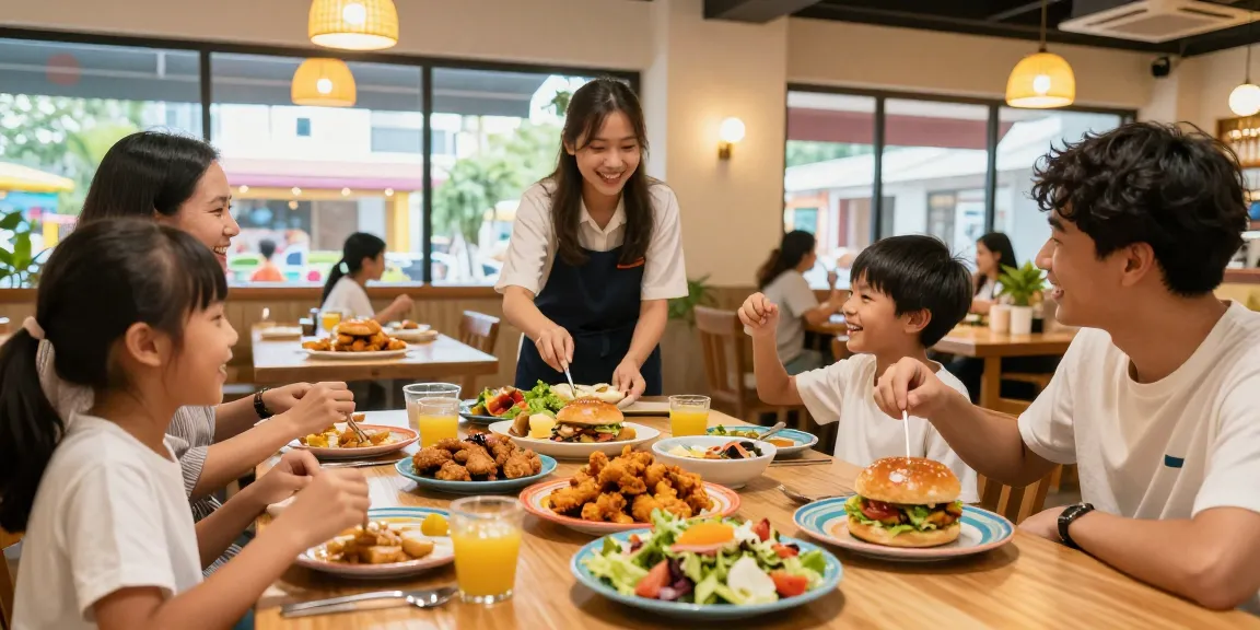 Families savoring delicious meals at rokok88 restaurant, creating joyful memories.